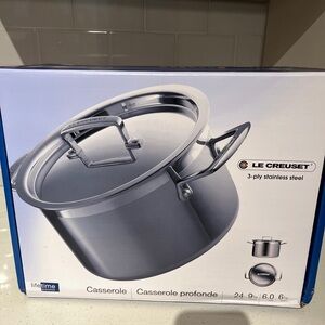 BRAND NEW LE CREUSET 3-ply Stainless Steel BRAND NEW In Box